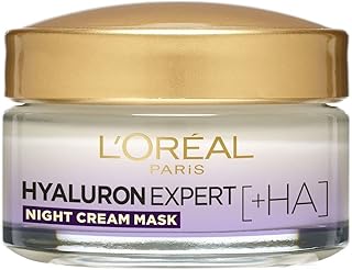 L'oréal paris hyaluron expert crème et masque de nuit hydratants repulpants, 50 ml