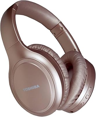 Casque bluetooth à réduction de bruit toshiba | supra-auriculaire sans fil avec microphone
