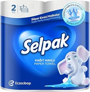 Serviettes en papier de cuisine sealpak 2 pièces