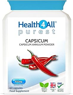 60 capsules de capsicum 600 mg (volt) le plus pur