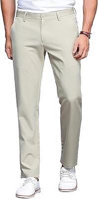 Pantalon de golf très extensible pour hommes, tenue plate sur le devant, pantalon