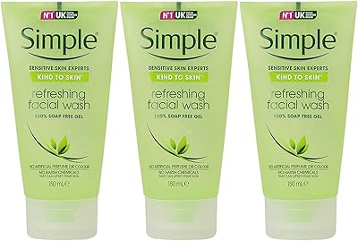Gel nettoyant rafraîchissant pour le visage simple kind to skin 5.07-150 ml