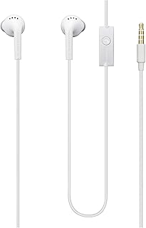 Écouteurs filaires samsung avec microphone - blanc ehs61asfwe