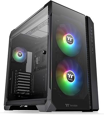 Boîtier de jeu pleine longueur thermaltake view 51 e-atx avec deux ventilateurs argb