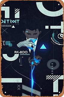 Panneau de décoration murale shvieiart - couverture connor - affiche detroit become human