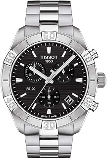 Tissot orologio pr 100 sport gent chronograph 44mm nero quarzo acciaio t101.617.11.051.00
