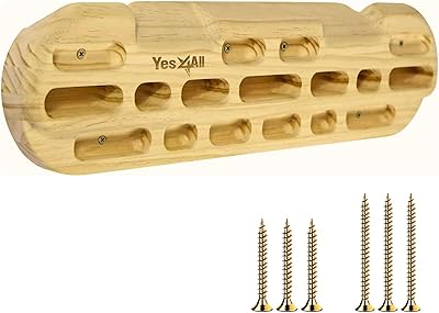 Planche de suspension en bois yes4all/planche d'escalade pour entrée - équipement de renforcement