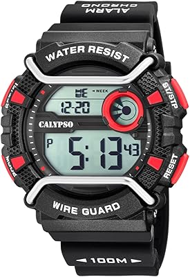 Montre décontractée calypso pour homme analogique bracelet en caoutchouc k5764 6