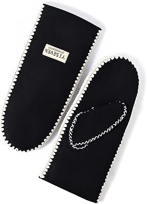 Gants d'hiver en peau de mouton mérinos yiseven pour femmes