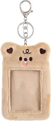 Nc kawaii bear peluche photocard holder kpop credit id bank card bus étui