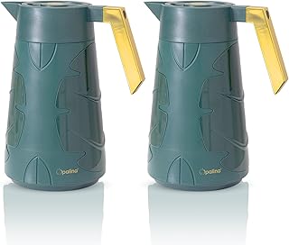 Ensemble thermos de deux pièces, vert, capacité 1 litre