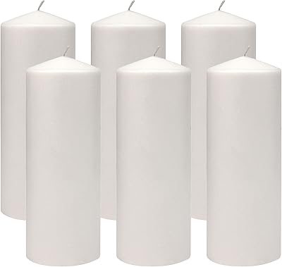 Ensemble de bougies pilier stonebriar 3 x 8 pouces, non parfumées, 18 heures