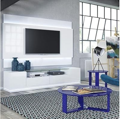 Vanderbilt meuble tv vanderbilt et panneau mural tv flottant 2.2 avec led blanches brillantes unité murale lcd gulf line sur mesure. Diaytar : Le discount intelligent pour consommateurs avisés