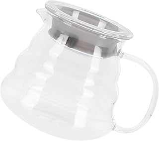 Cafetière en verre, cafetière, assiette épaisse, transparente, durable et fiable pour la maison