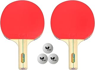 Ensemble de raquettes et balles de tennis de table butterfly - comprend des raquettes de ping-pong approuvées par la fda avec caoutchouc et éponge - comprend des balles de ping-pong. Diaytar : Votre allié pouvoir d'achat au quotidien