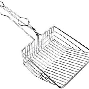 BAC À LITIÈRE POUR CHAT EN ALUMINIUM À REVÊTEMENT ANTIADHÉSIF AVEC PELLE PROFONDE