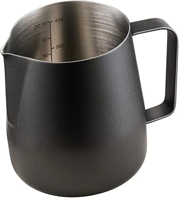 Pichet mousseur à lait milio 14 oz, pichet mousseur à lait en acier
