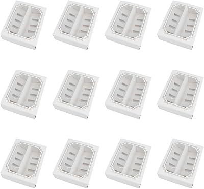 Boîtes à macarons himouton avec fenêtre transparente pour muffins au chocolat, 12 pièces
