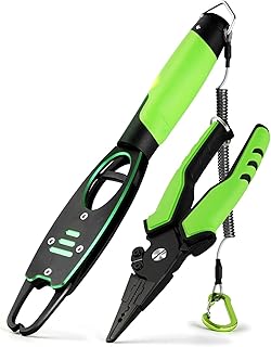 Pince de pêche multifonction et pince à lèvres de pêche pesable avec lanière