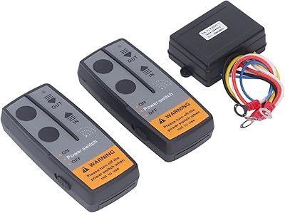 Kit de télécommande de treuil atv, 6 pièces treuil sans fil 12v 24v