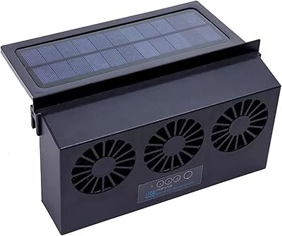 Ventilateur de refroidissement de voiture avec 3 ventilations d'échappement de refroidissement climatiseur alimenté