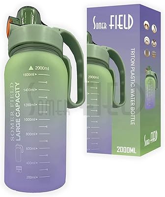 Somer field - grande bouteille d'eau de gym 2 l (64 oz)