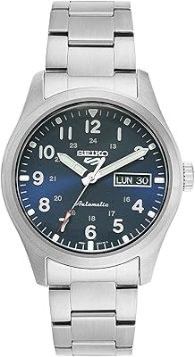 Montre analogique automatique seiko avec bracelet en acier inoxydable pour homme, srpg29k1, argent
