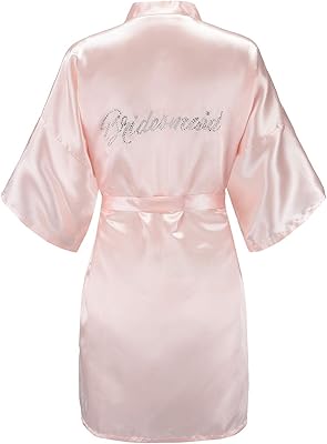 Ala plaza robe courte de demoiselle d'honneur en satin pour femme taille unique