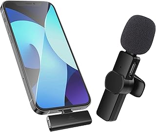 Microphone sans fil pour iphone ipad, ios13+, microphone candy de qualité pré-professionnelle