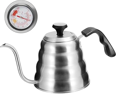 Bouilloire à café en acier inoxydable avec thermomètre à température constante 40oz/1,2l
