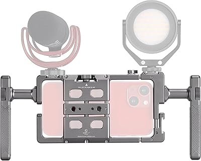 Sunwayfoto pcr-01 kit de dispositif vidéo universel pour smartphone avec poignée, stabilisateur