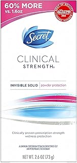 Déodorant et déodorant secret pour femmes, force clinique, invisible, protection contre la poudre