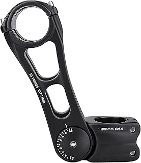Barre de potence vtt réglable à 85 degrés de 318 mm