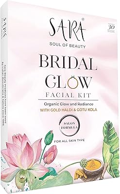 Coffret facial bridal glow pour tous types de peau par sarah, 41 g
