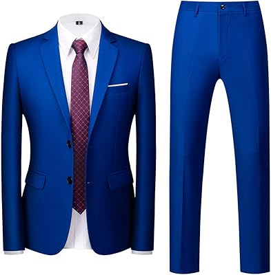 Costume de smoking deux pièces coupe slim pour homme pour mariage et travail