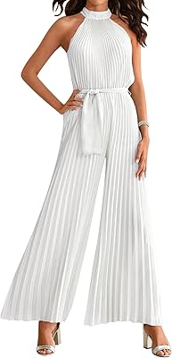 Combinaison une pièce popif pour femme combinaison plissée taille haute élégante