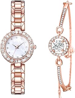 Montres de luxe pour femme 2 pièces de montres pour femme avec ensemble