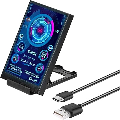 Mini moniteur portable usb ips aida64 de 3,5 pouces pour pc, cpu, ram