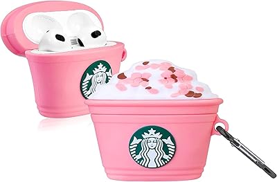 Coque en silicone antichoc pour airpods 3ème génération starbucks frappuccino coffee