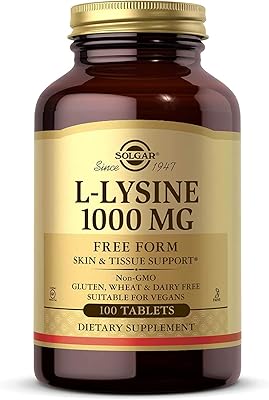 Gélules solgar l-lysine, 1000 mg, 100 gélules
