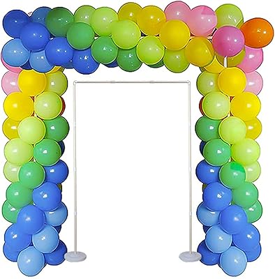 Kit d'arche de ballons support de ballon réglable avec base supports de colonne