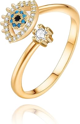 Bagues en or pour femmes, plaqué or 14 carats, argent, or rose, mauvais