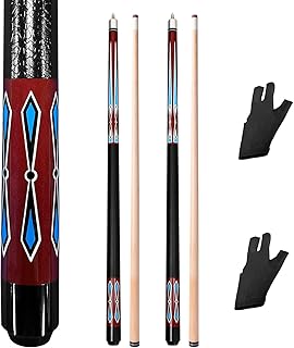 Ensemble de queues de billard moyan super maple 58 pouces 2 pièces