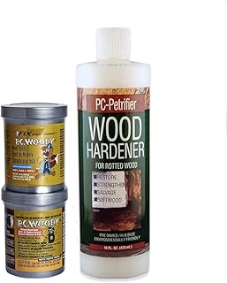 Mastic époxy de réparation du bois bc products - 2 pièces 354 ml