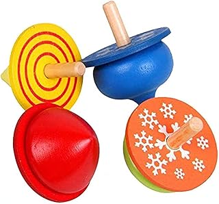 4 pièces de jouets circulaires éducatifs traditionnels en bois colorés pour jeunes enfants