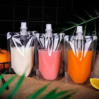 Sacs en plastique transparents dissimulables réutilisables castowave, sacs de boissons liquides portables