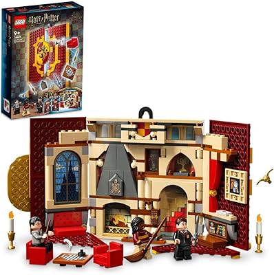 Lego harry potter 76409 ensemble de jeu avec bannière de la maison gryffondor