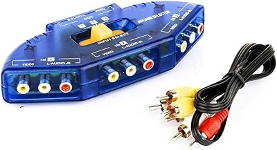 Boîtier de conversion adaptateur av skeido 3 voies et convertisseur audio vidéo av-33