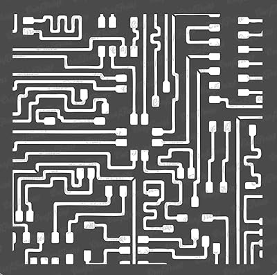 Pochoirs en techniques mixtes kraft treat pour dessin sur bois tissu de pochoir