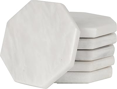 Sous-verres en marbre chauds faits à la main radicaln, taille 3,5 pouces, ensemble